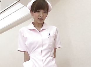 asiático, enfermera, japonés, primera-persona, hospital, uniforme, realidad