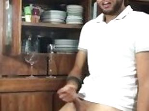 gabriel fortuna in a hot video, very horny, enjoying a lot inside the cup