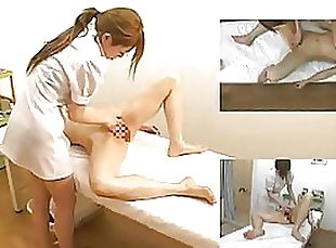Picture-in-Picture Shots Of a Hot Lesbian Asian Massage