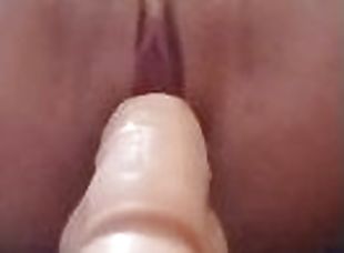 Watch Foxy Fuck Her Pussy in Hot Close Up!