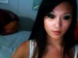asiatique, amateur, ados, chambre-a-coucher, webcam, percé, parfait, brunette, ados-asiatique, petits-seins
