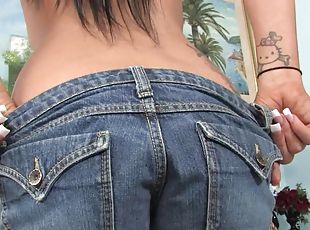 jeans, tattoo