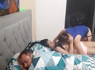 I fuck with my horny lover and my husband catches us
