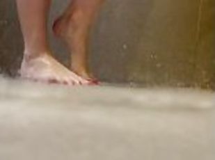 kupanje, amaterski, brazil, stopala-feet, plavuše, fetiš, pod-tušem, sami, bijeli