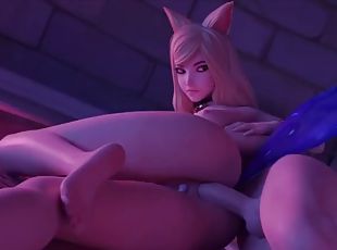 Sluts from League of Legends, Akali and Ahri, casting full-length animated film