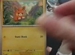 Nerd Opening a Pack of Trading Cards