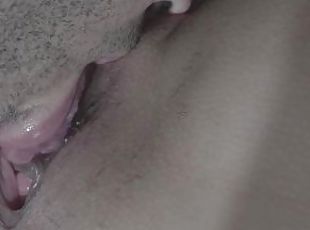 Nice cunnilingus with orgasm before going to bed, feel me enjoy