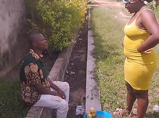 Street Boy Lure Orange Seller To An Uncompleted Building Fuck Her Till He Cum