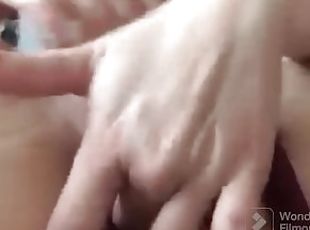 Wife fingering pussy and ass while on vacation pt.2 (loud moaning, dripping wet)