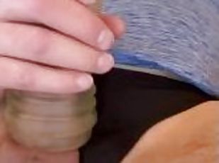Stroking my  penis up close