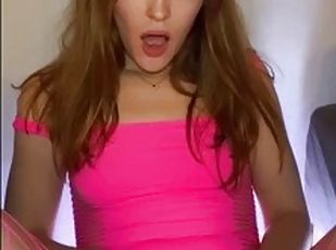 Hot Teen with shaved Pussy and Red Hair