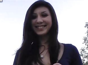 Eurasian Teenager Mona Outdoor Passion Large - Asian