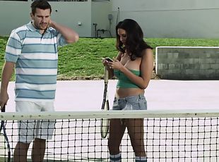 Missy Martinez falls to her tennis game buddy and fuck hardcore