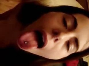 Cum load in the mouth