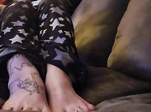 amaterski, noge, fetiš, solo, goti, tattoo, prsti