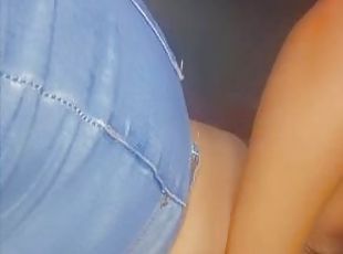 Natural long, Size 32L tits in your face pov