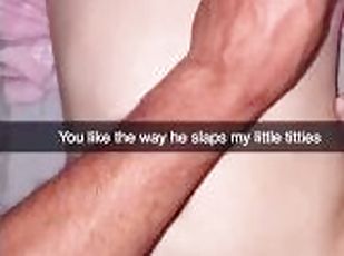 Cheating teen GF sends Snapchats of hair pulling and getting railed to boyfriend bc of Fortnite