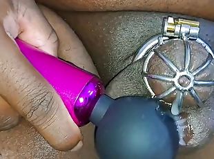 Chubby Sissy chastity cage