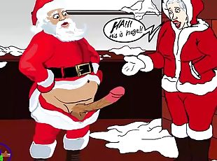 Sex-starved Santa is publicly fucked by a bully on the street