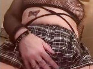 FILTHY MILF IN FISHNETS! WANTS BBC TO RUIN HER JUICY WET CUNT ????????????