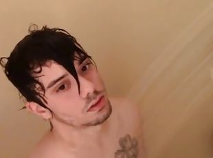 kąpiel, masturbacja, gej, prysznic