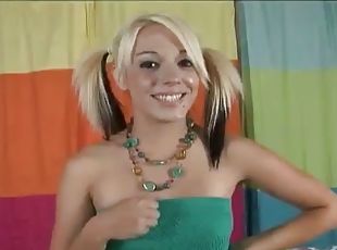 Cody the blonde teen with pigtails gets fucked hard