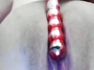 masturbación, orgasmo, coño-pussy, squirting, juguete, lollipop