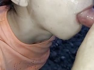 POV - we take a walk and she ends up sucking and fucking her