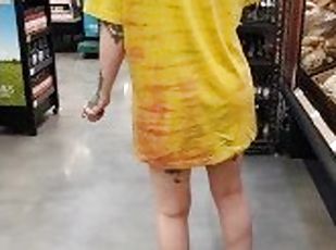 Spreading My Ass in a Supermarket  Public Flashing  @fakeannalee