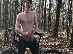 Horny Teenager And Hot Trip By Bicycle ! 1 - Trip. 2 - Cumshot ! / Big Dick 12 Min