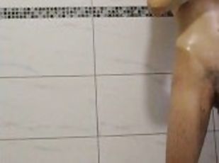 Taking A Shower And Jerking Off