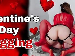Valentine's Day Anal Pegging! Femdom Feminization Sissy Sissified Sub Female Domination BDSM Real