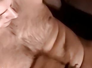 Solo amateur dildoing his ass and working on his cock