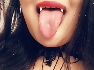 Thirsty Vampire (Fangs and Tongue)