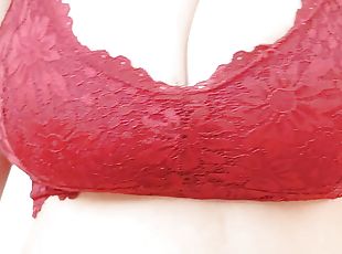 Crimson top highlights my big breasts mmm - DepravedMinx