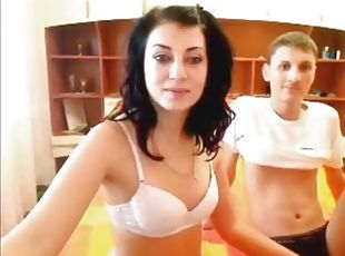 Teen couple gives webcam show