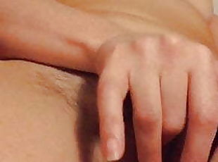Wife fingering her pussy, pixelated