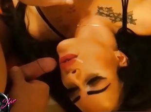 german homemade mmf threesome with cum in mouth