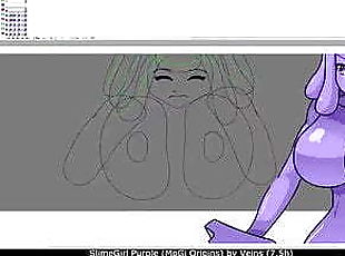 MoGi Origins - SlimeGirl Purple adult scene (making of)