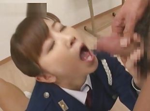 Sexy Japanese babe has one good disciplining cock to ride