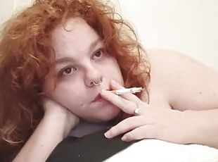 amatör, brudar, tonåring, rödhårig, college, fetisch, ensam, rökning