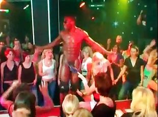 Stunning strippers show cocks at hardcore orgy