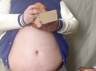 McDonalds belly stuffing