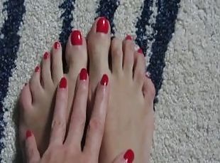 palcówki, stopy, ładniutka, fetysz, dominacja, kobieca-dominacja