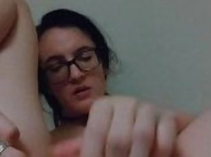 clito, masturbation, orgasme, chatte-pussy, amateur, ados, jouet, gode, solo, humide