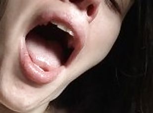 PIMPLE POPPING! Spontaneously Orgasming Crazy Camgirl PinkMoonLust Pops Pimples Face & Talks Orgasm