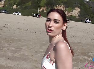 Homemade POV video of redhead Delilah Day being pleasured