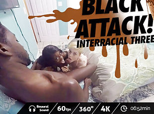 Interracial Threesome - VirtualPorn360