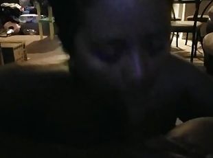 My black gf all over that white cock