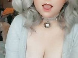 Ahegao compilation with spit and cum